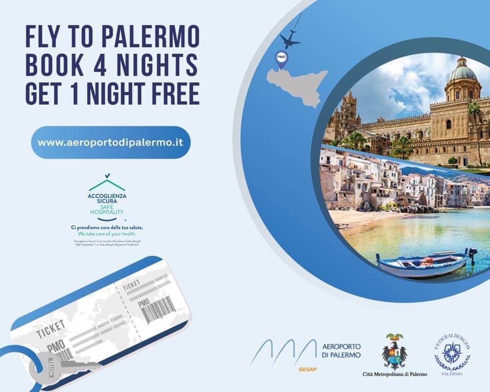 FLY TO PALERMO 4 NIGHTS GET NIGHT FREE